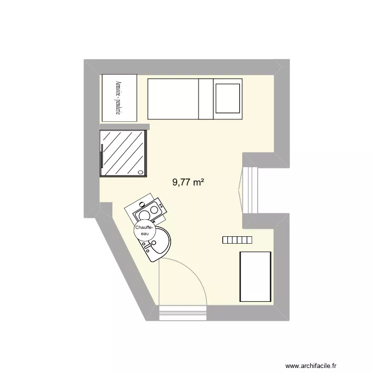 plan. Plan de 1  et 10 m²