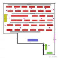 Plan de salle Bourse aux jouets et v&ecirc;tements 