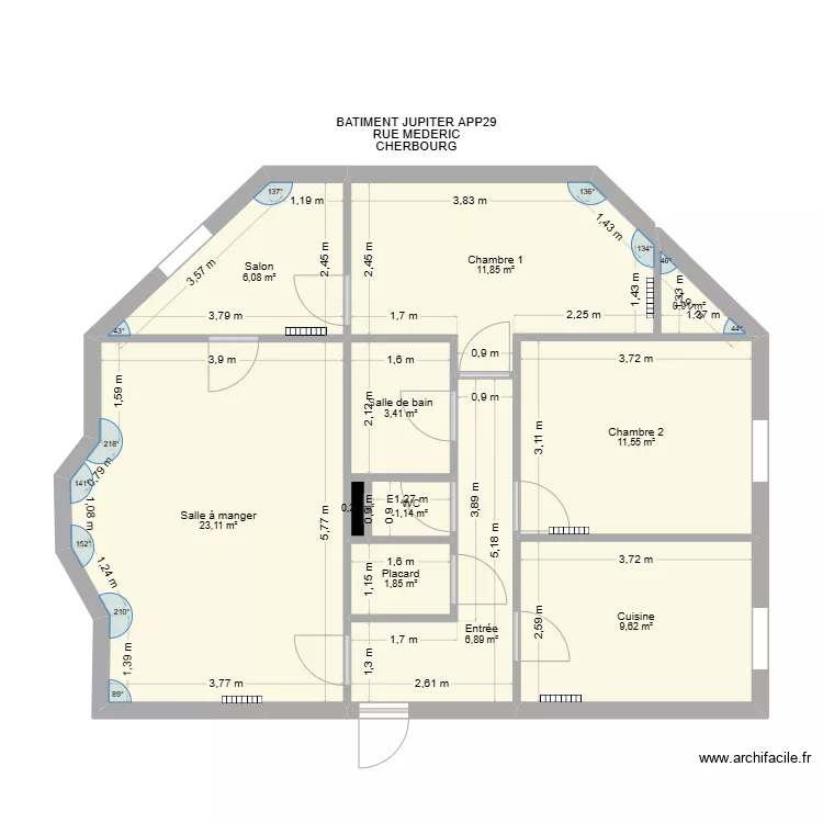 BAT JUPITER APP29. Plan de 