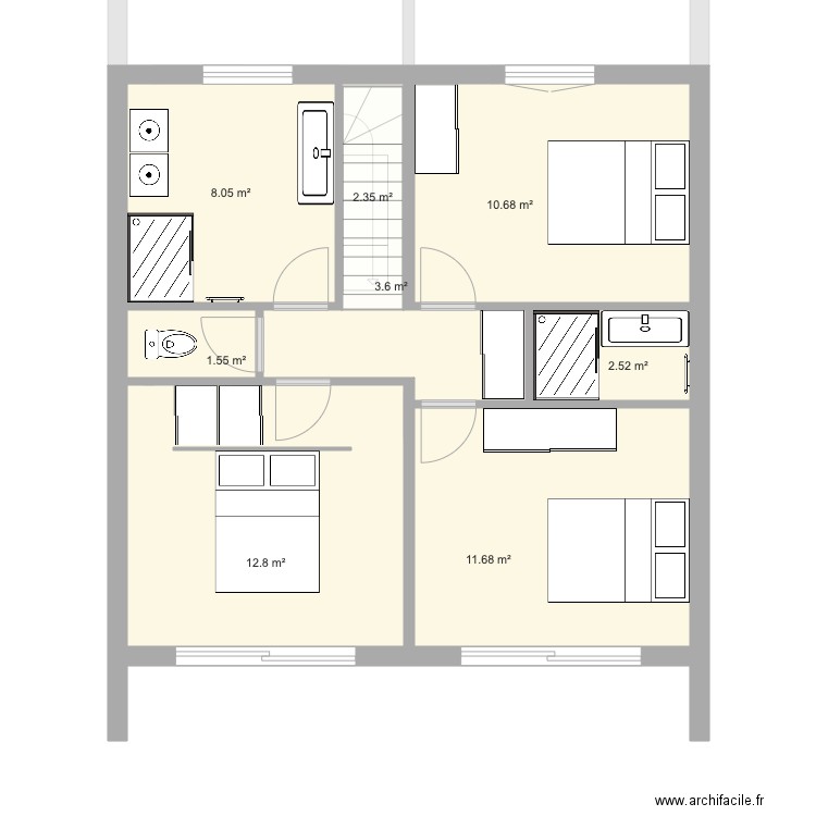Maison Projet 9 - 112m2. Plan de 11 pièces et 110 m2