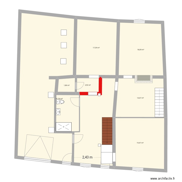 atti RDC SDB 2020 a l echel 2025. Plan de 9 pièces et 572 m2