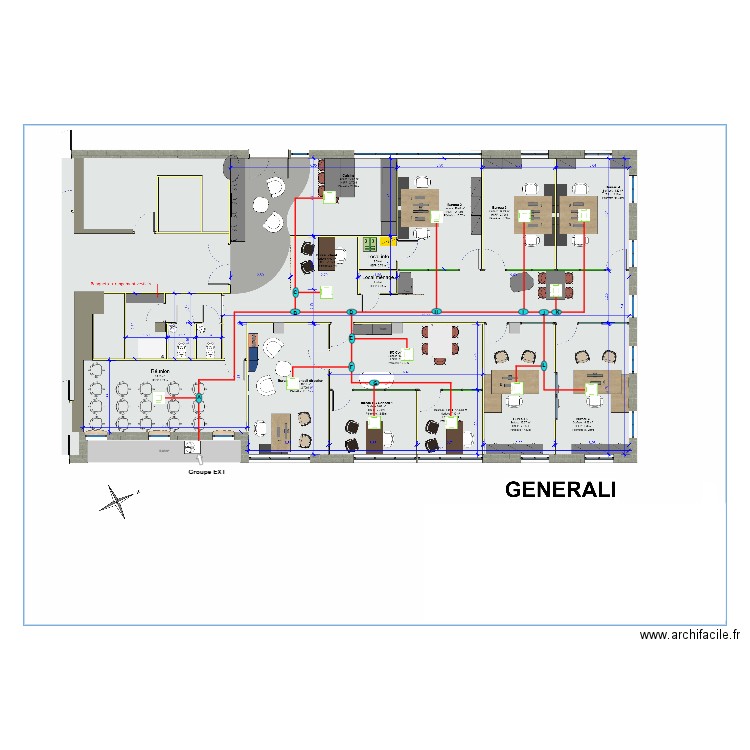 Générali climatisation. Plan de 0 pièce et 0 m2