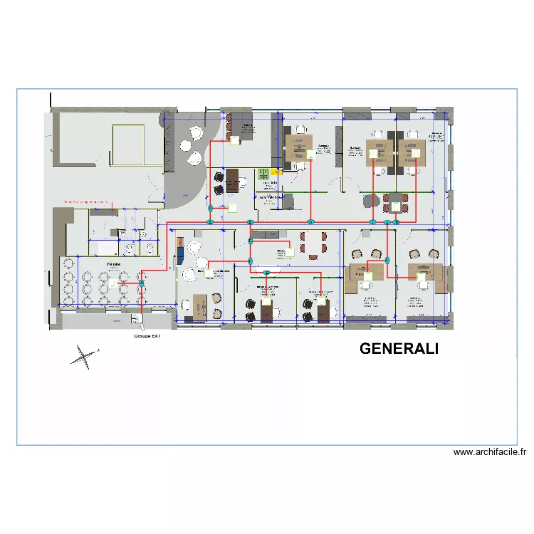 G&eacute;n&eacute;rali climatisation. Plan de 