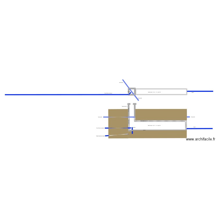Source de la Rua. Plan de 2 pièces et 10 m2