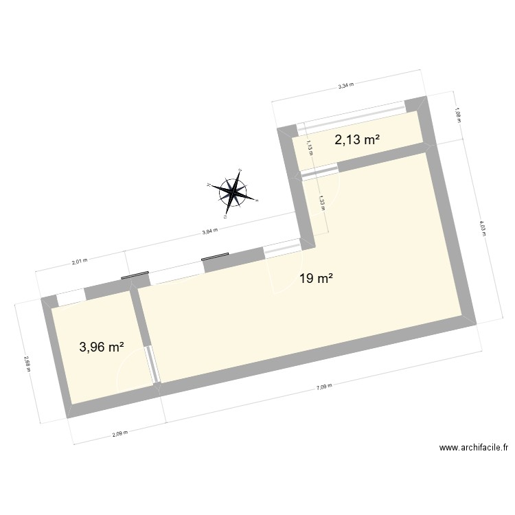 Parcelle ad450 studio. Plan de 0 pièce et 0 m2