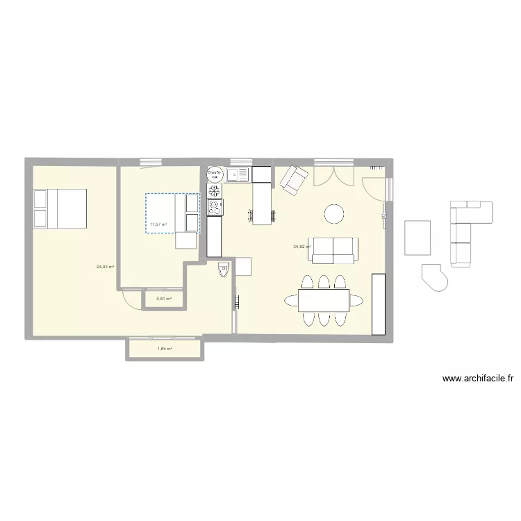 mamie. Plan de 
