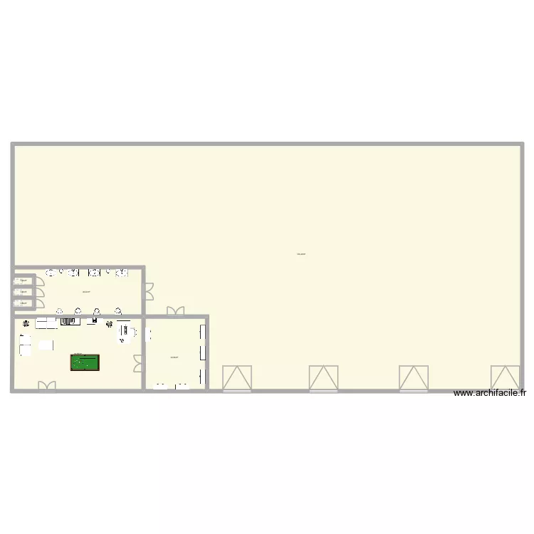 garage OMAV. Plan de 7  et 861 m²