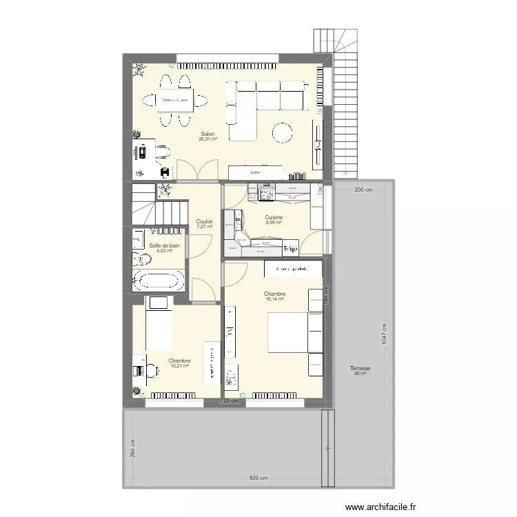 TOP Grillon. Plan de 