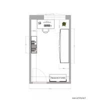 chambre vestiaire & bureau, armoire 200x60