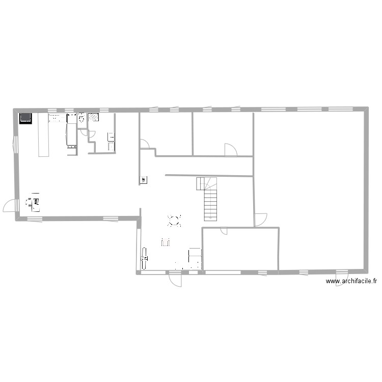 plan cers. Plan de 1 pièce et 200 m2