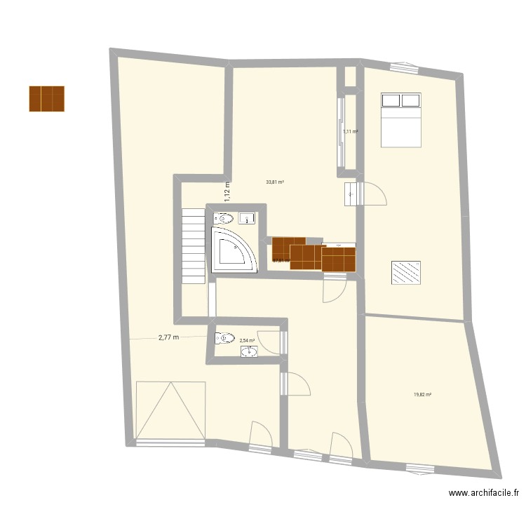 atti cote 2020 ETAGE 16 mai 2025. Plan de 7 pièces et 561 m2