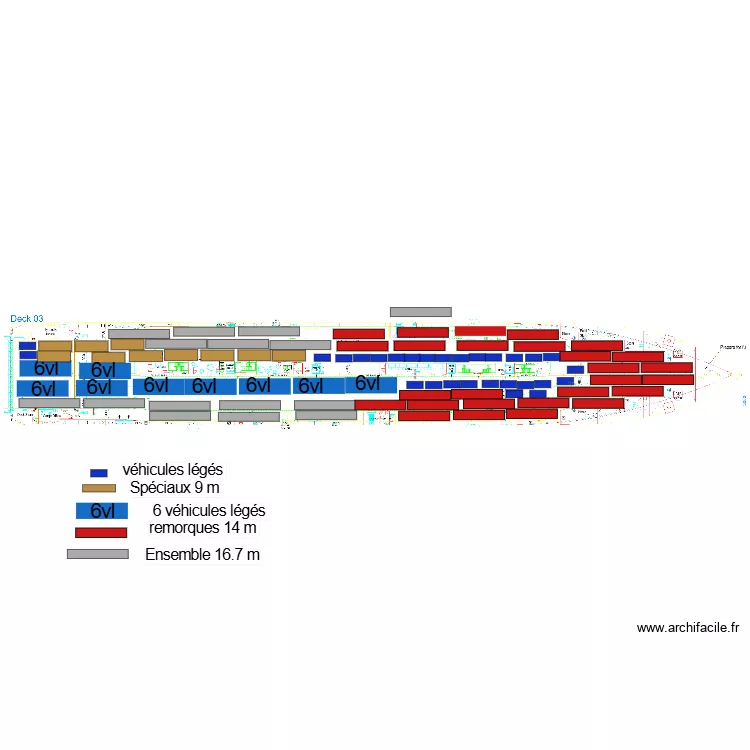 Pont 3 CARDECK RELEVE 4 fils. Plan de Pont 3 CARDECK RELEVE 4 fils. Plan de
