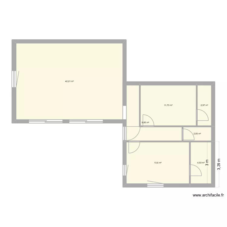 ST SIFFRET. Plan de 7 et 84 m² ST SIFFRET. Plan de 7 et 84 m²