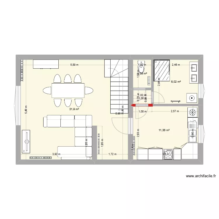 MAISON CAMUT 5. Plan de 