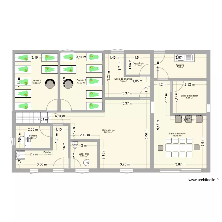 Saint-Maur 1. Plan de 11 Pièces et 109 m²