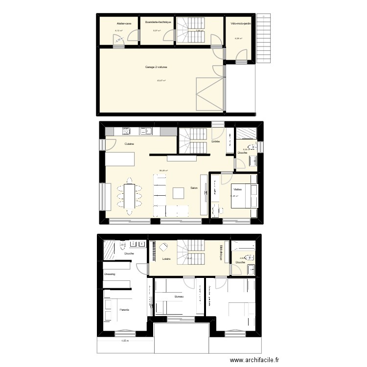 Villa GREG-GGtest. Plan de 11 pièces et 163 m2