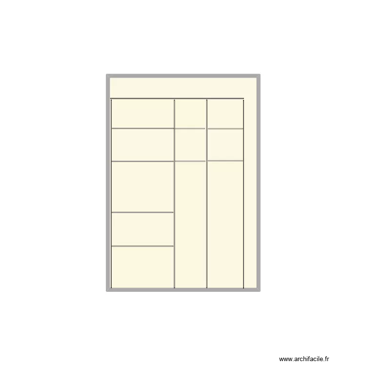 etagere. Plan de 1 et 5 m² etagere. Plan de 1 et 5 m²