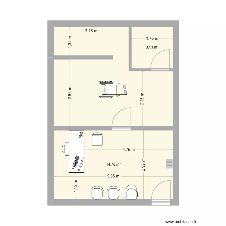 audiomail soustons. Plan de 3  et 35 m²