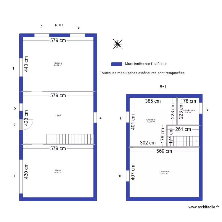Chanteloube. Plan de 