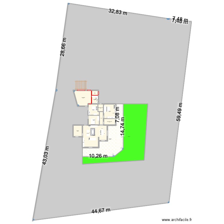 LECCE2. Plan de 14 pièces et -1174 m2