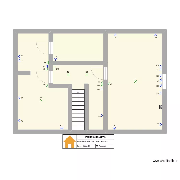 implantation ecoles 73a 2. Plan de implantation ecoles 73a 2. Plan de