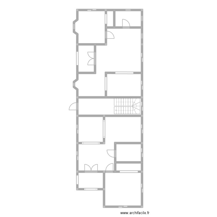 Projet_ Bloc Saint_Marc. Plan de 13 pièces et 128 m2