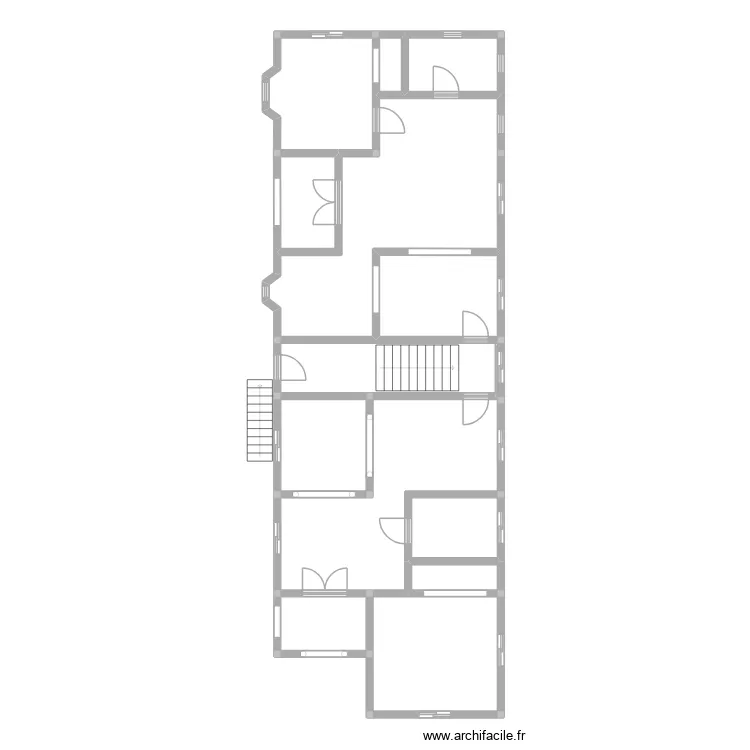 Projet_ Bloc Saint_Marc. Plan de 13 pièces et 127 m² Projet_ Bloc Saint_Marc. Plan de 13 pièces et 127 m²