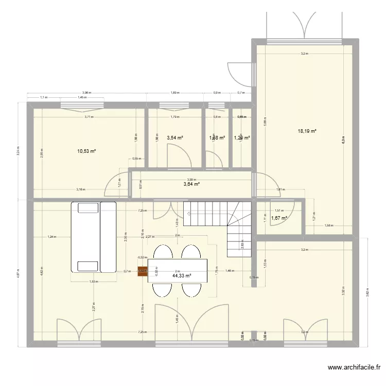 Meyjande. Plan de 