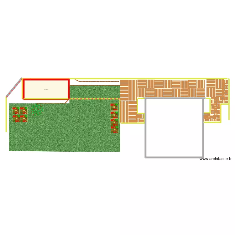 Dimensions terrain. Plan de 1  et 22 m²