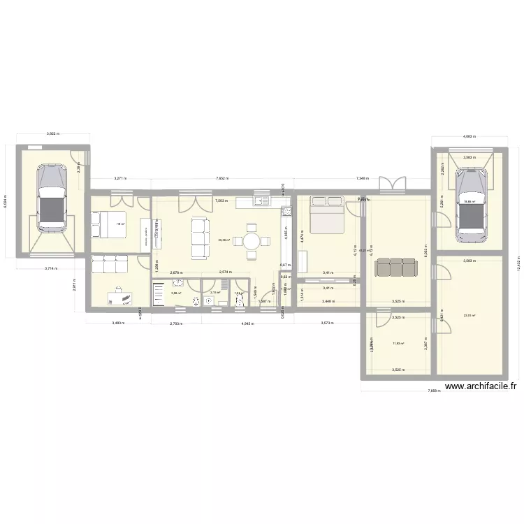 maison mauzac. Plan de 10 Pièces et 149 m²