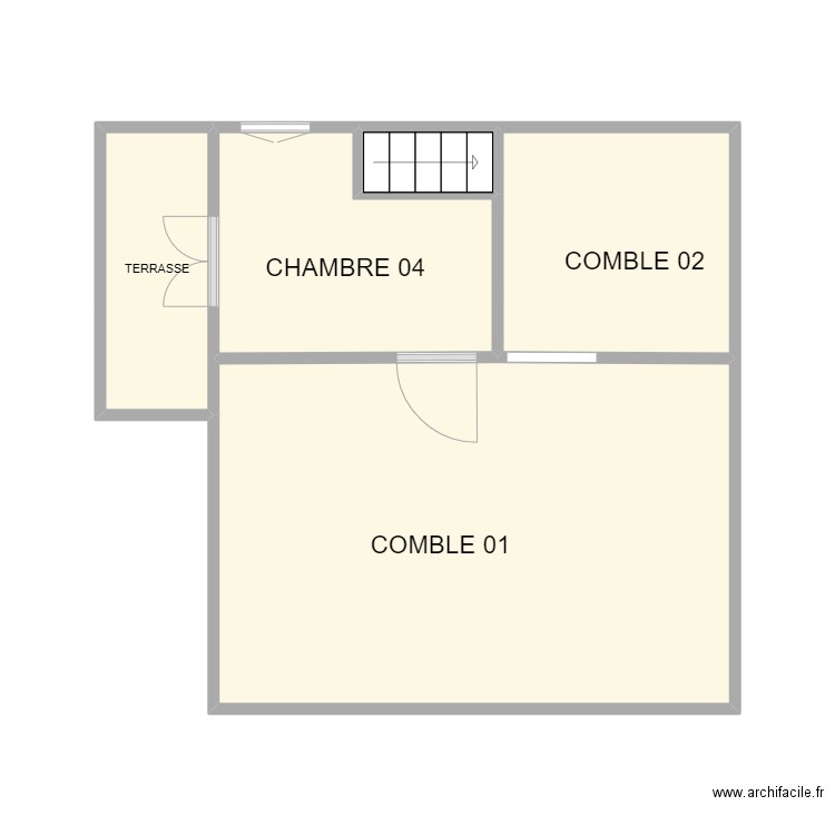 ST ANAS ETAGE. Plan de 5 pièces et 31 m2
