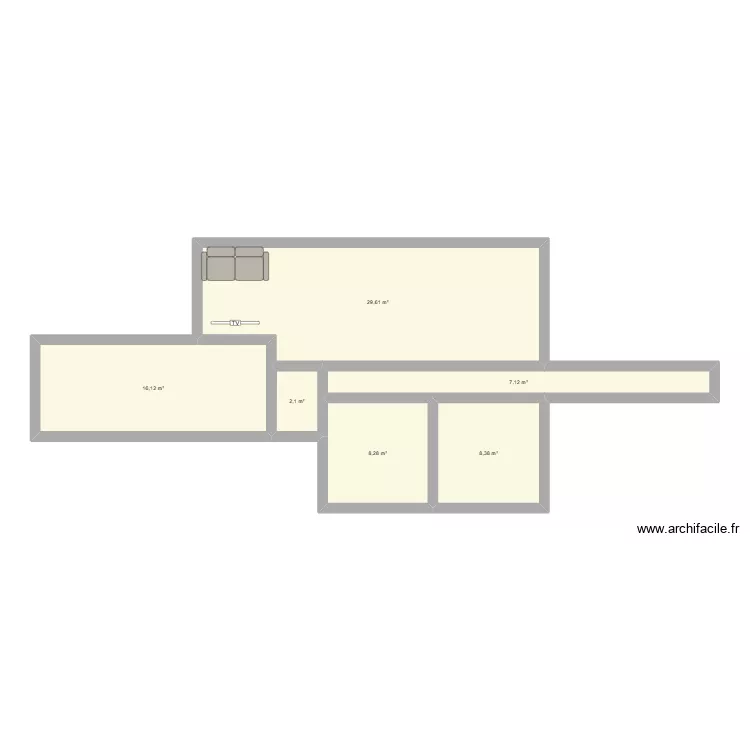 soubeyran. Plan de 6 Pièces et 72 m² soubeyran. Plan de 6 Pièces et 72 m²