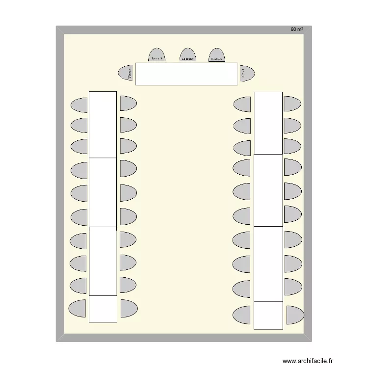 plan table mariage bis bis. Plan de 1  et 80 m²