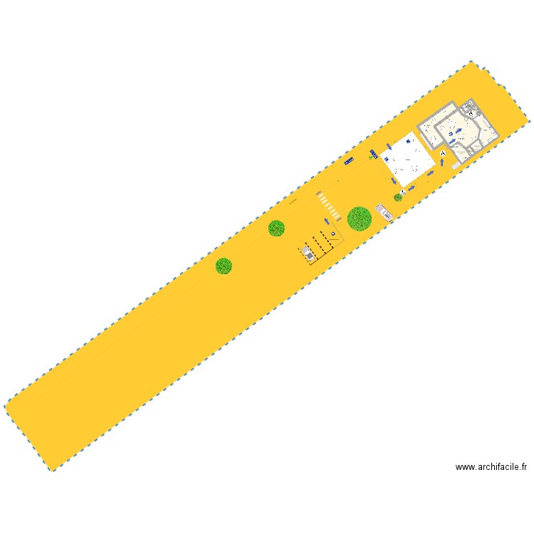 Réfectoire. Plan de 10 pièces et 148 m2
