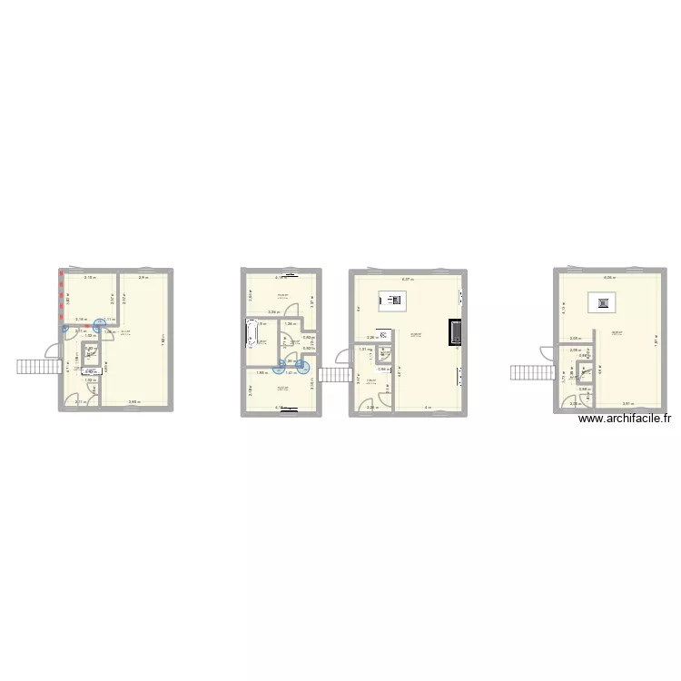 maison tinqueux. Plan de 14 pièces et 177 m²