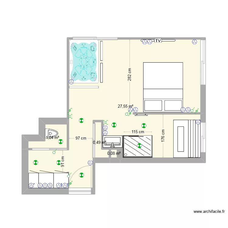 suite luxe 3 ELEC. Plan de 