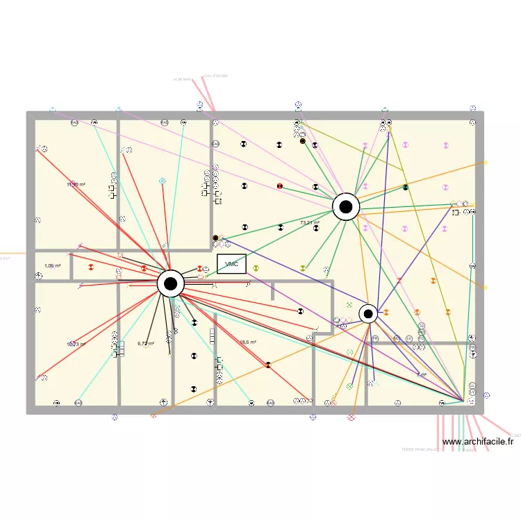 Cyril et Virginie CIRCUIT. Plan de 21  et 386 m²