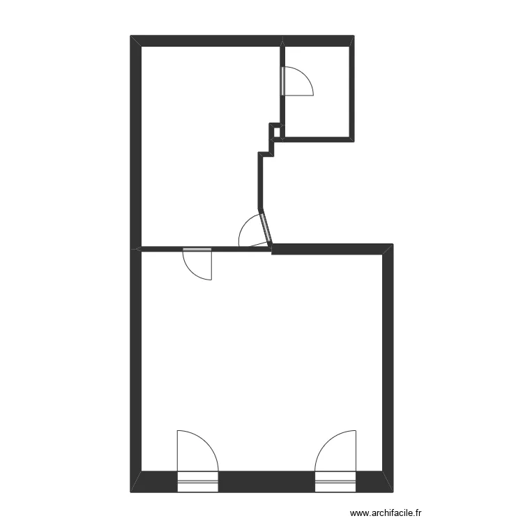 SCI 2 fr&egrave;res. Plan de 4  et 50 m²