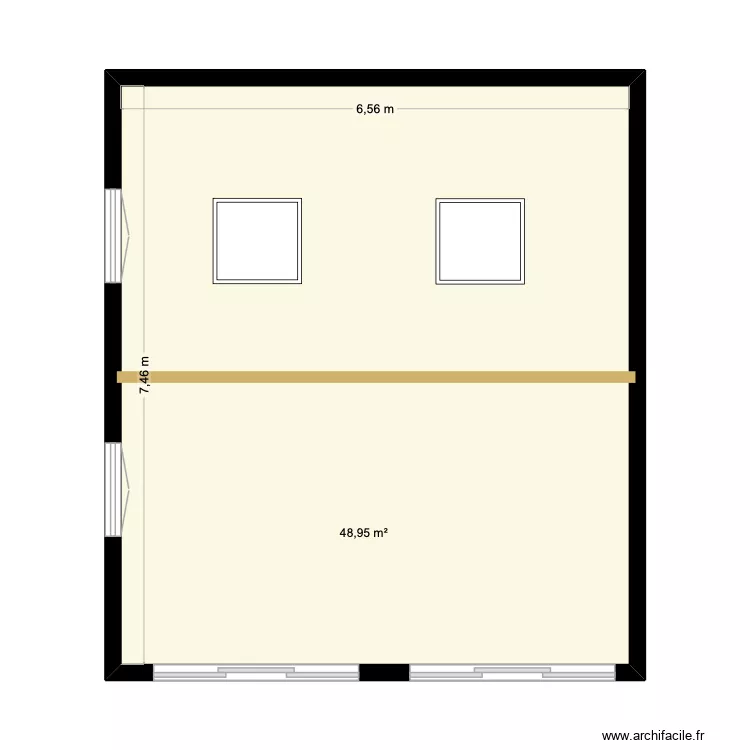 atelier corne. Plan de 1 et 49 m² atelier corne. Plan de 1 et 49 m²