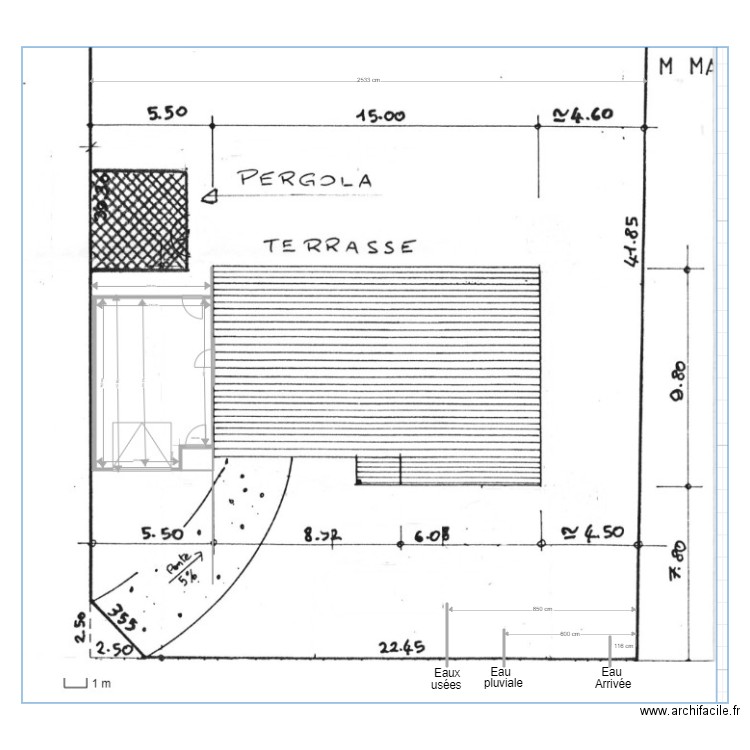 Canalisations. Plan de 0 pièce et 0 m2