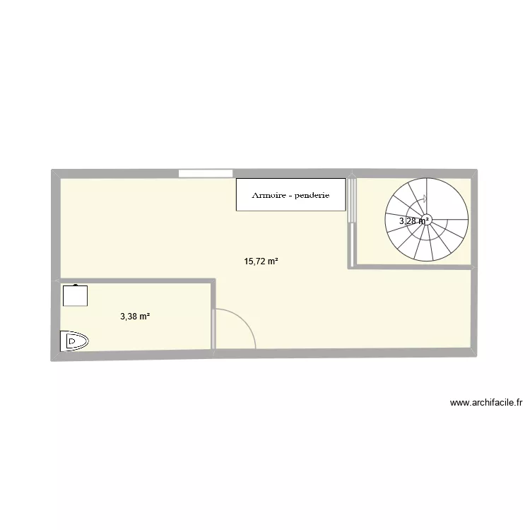 plan 2. Plan de 3 et 22 m² plan 2. Plan de 3 et 22 m²