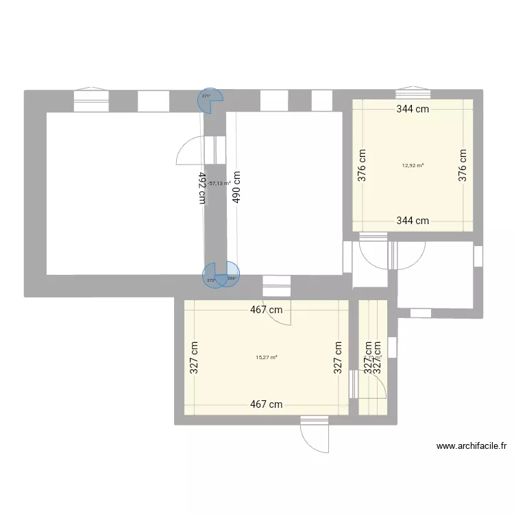 maison pour diagnostique. Plan de maison pour diagnostique. Plan de