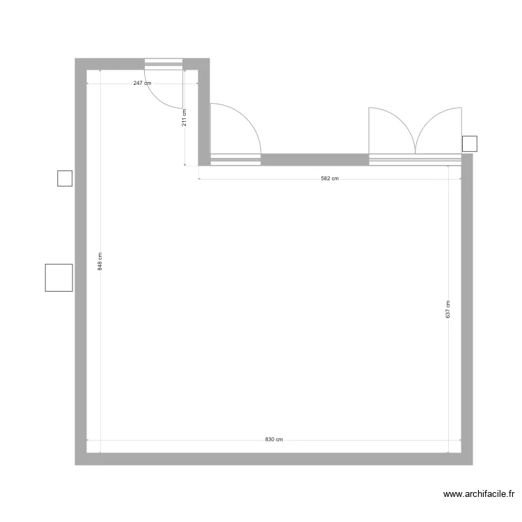 Montville. Plan de 1  et 58 m²