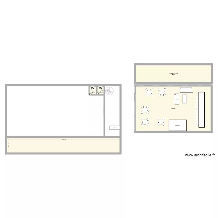 Domaine du Mont Hulin. Plan de 5  et 195 m²