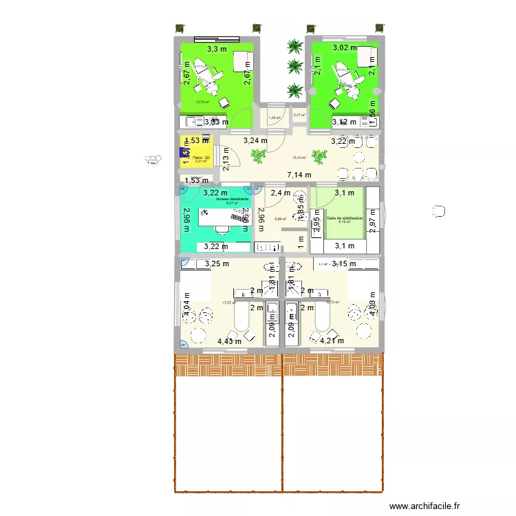 9 stade villa aiguillon agrandissement 2. Plan de 0 pièce et 0 m2