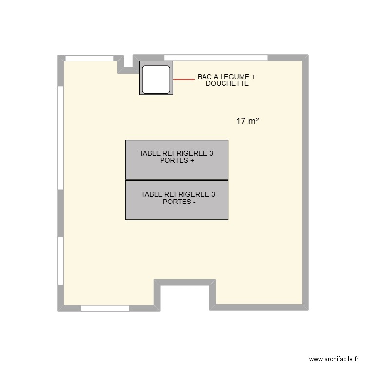 PARTIE VIENOISERIE. Plan de 1 pièce et 17 m2