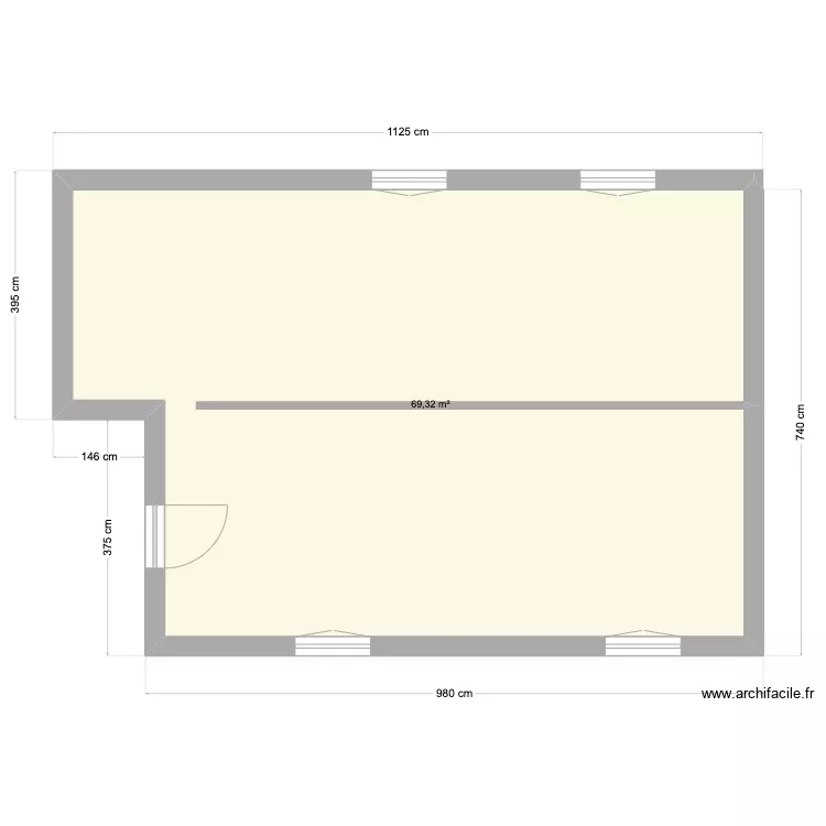 chalet rdc . Plan de 