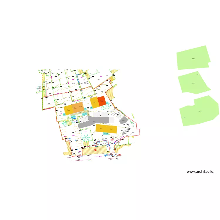 Les Bortinelles - Les Epesses. Plan de Les Bortinelles - Les Epesses. Plan de