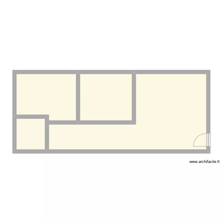 appartement f2 Yahya 2. Plan de 4 Pièces et 64 m²
