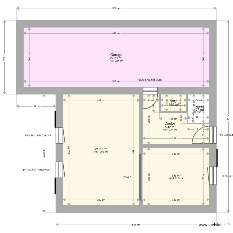 ML24001924. Plan de 21 pièces et 134 m2